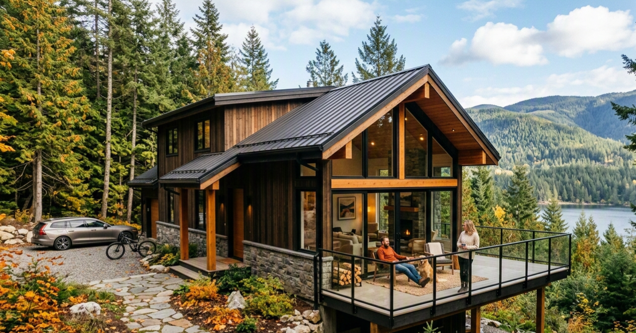 Modern Canadian lake house